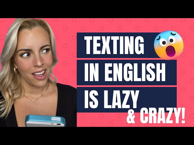 So you think you can SPEAK English… but can you TEXT English? 😏🇬🇧🤦🏼‍♀️