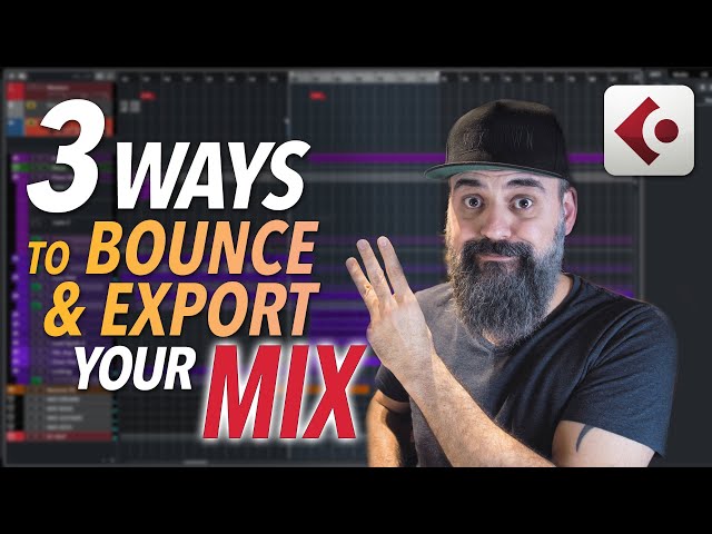 3 WAYS to BOUNCE and EXPORT your mix in CUBASE