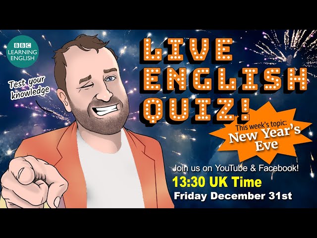 #44 LIve English Quiz - New Year's Eve