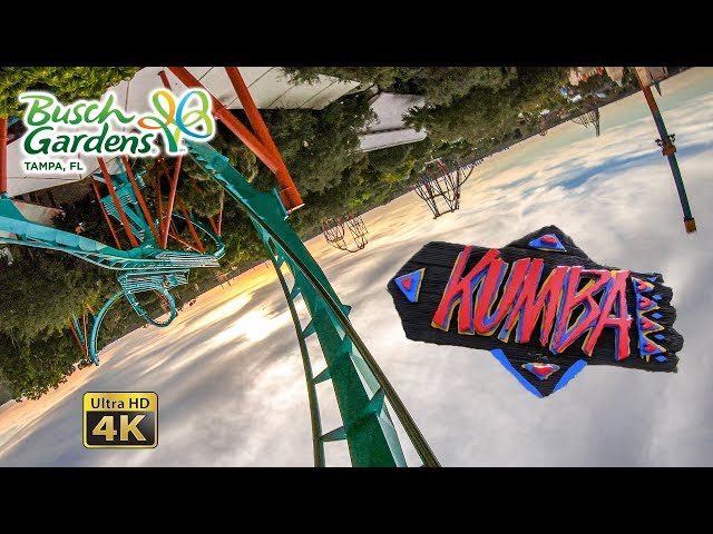 2019 Kumba Roller Coaster On Ride Ultra HD 4K POV Busch Gardens Tampa