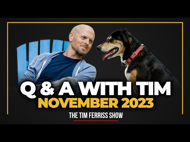 Q&A with Tim Ferriss — AI Companions, Longevity Levers, Writer's Block, Low-Back Pain, & Much More