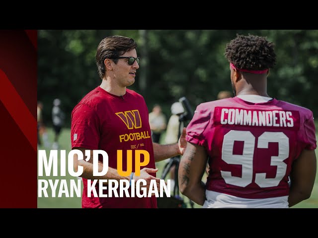 "Your uncle's the GOAT, man" | Ryan Kerrigan returns to the practice field mic'd up