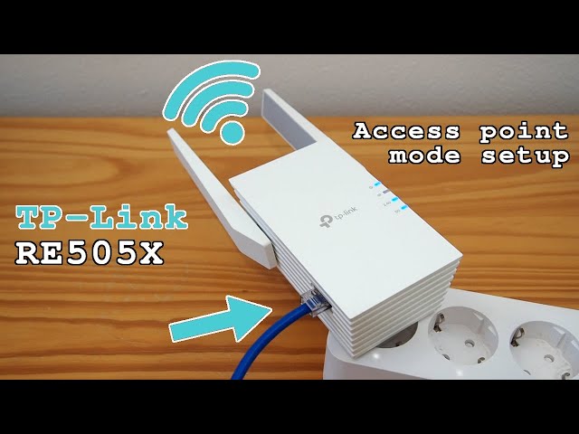 TP-Link RE505X Wi-Fi 6 extender dual band • Access point mode setup