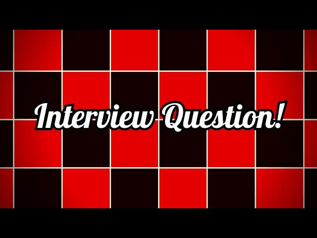 Graphics Programming Interview Question | Checkerboard Shader Tutorial