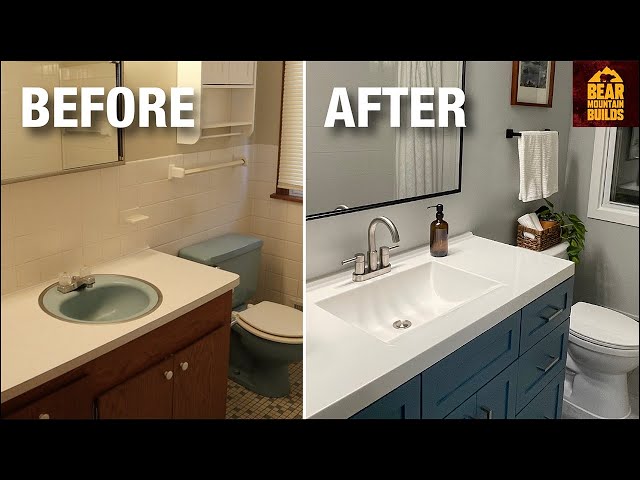 Small Bathroom Remodel - Time Lapse