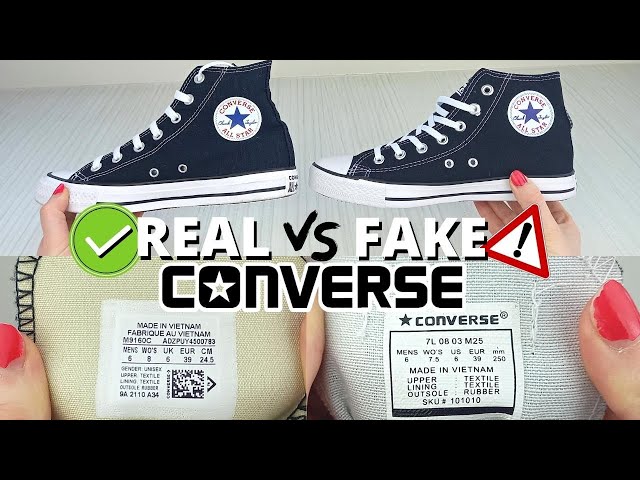 Real Converse vs Fake - 5 EASY Ways to Spot FAKE Converse