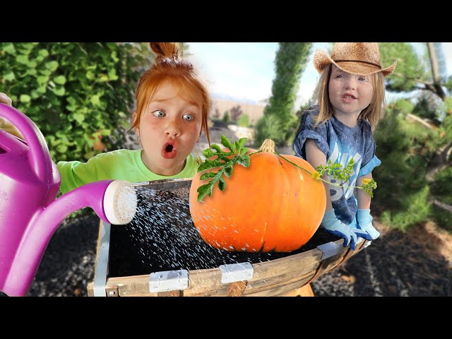 ADLEY & NiKO 🌱 PLANT A GARDEN 🌻 FLOWERS 🍉 FRUiTS and VEGGiES 🌿 Family and Kids gardening DIY ☀️
