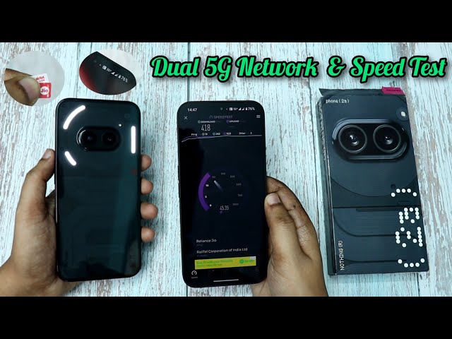 Nothing Phone 2a Dual 5G Network Test | Jio 5G & Airtel 5G test on Nothing Phone 2a 5G