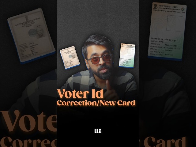 Voter ID Correction / New Card 🪪 #LLAShorts 871