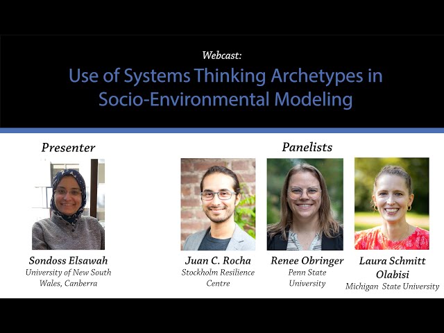 Webinar: System Archetypes for Understanding and Solving Sustainability Problems