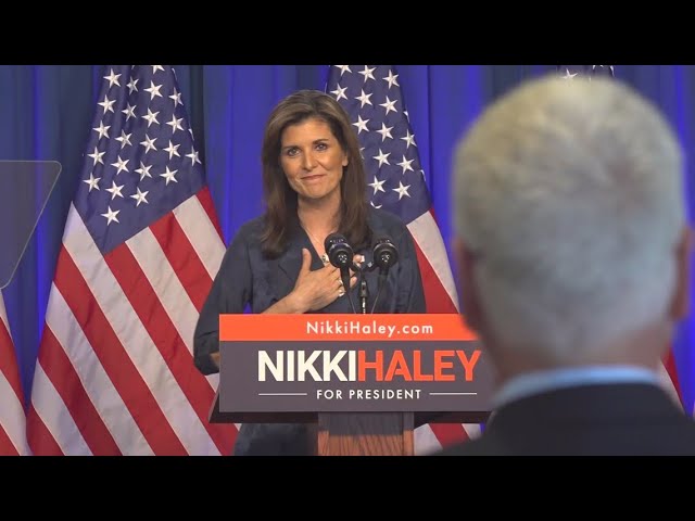Nikki Haley speaks in Charleston, South Carolina