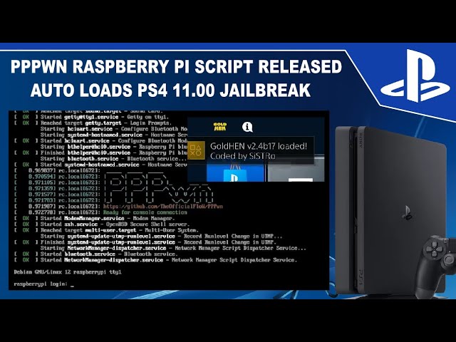 PS4 11.00 Jailbreak Raspberry Pi Script Released | Auto Load Jailbreak