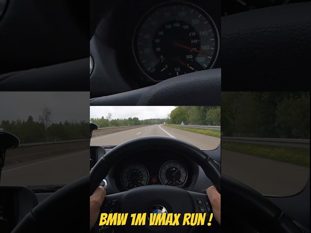 BMW 1M Coupé VMax Run…270kmph (167mph) 😮 #petrolped #bmw #bmw1m