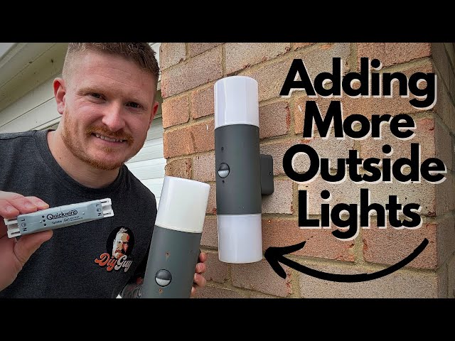 How i Add More Outside Lights Using a QuickWire Splitter - So Easy!