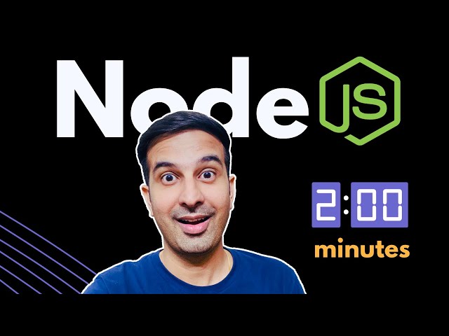 NodeJS explained in 2 minutes (Simple explanation for Beginners) 2023