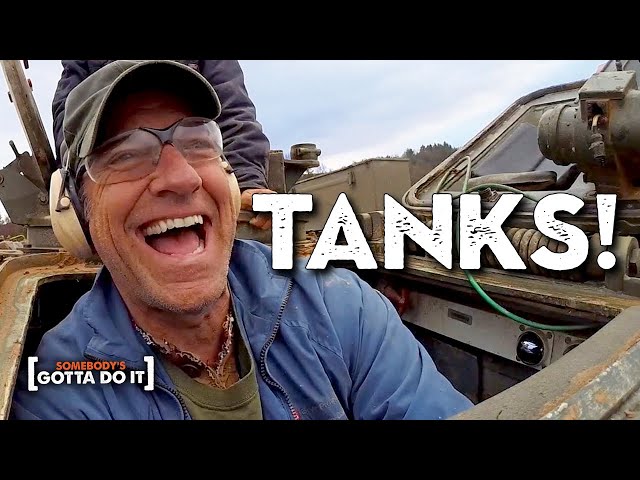 Mike Rowe CRUSHES Cars in TANKS! | LOST EPISODE | Somebody's Gotta Do It
