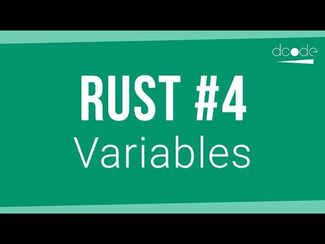 Rust Programming Tutorial #4 - Variables