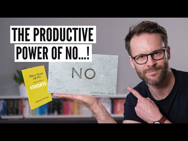 Why You Should Say No More! Productivity 101