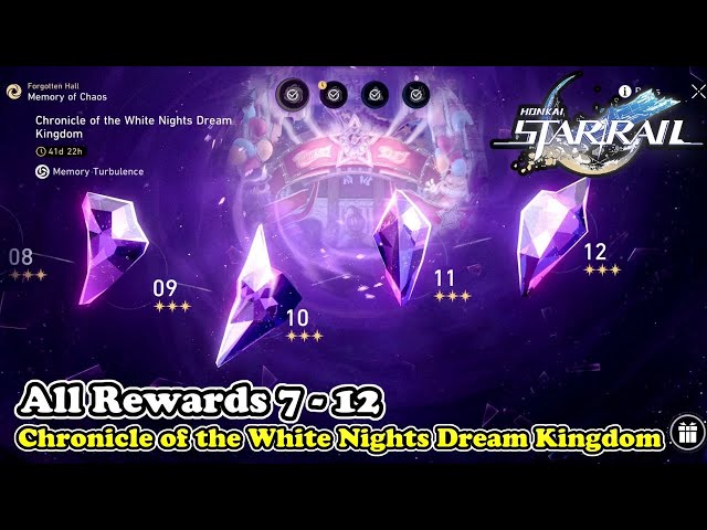 Chronicle of the White Nights Dream Kingdom 7 - 12 All Rewards (Forgotten Hall)