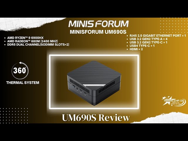 Minisforum UM690S Mini PC Review - AMD Ryzen 9 6900HX and AMD Radeon 680M Graphics