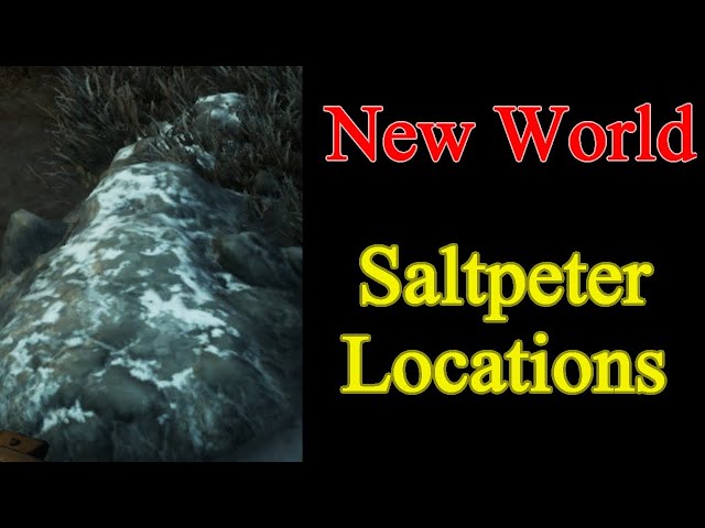 New World Saltpeter best locations - How to find Salt Peter and Easy Farming Spot