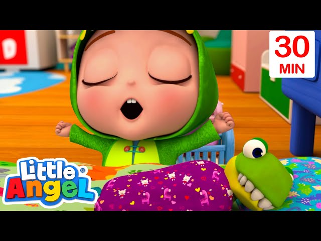 Bed Time Baby John! | Animal Learning Videos | Little Angel Kids Songs & Nursery Rhymes
