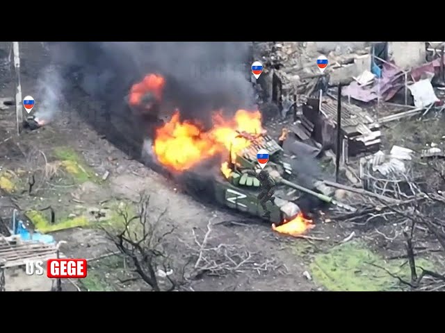 Ukraine forces destroys 36 Russian Tanks near Bakhmut Rural
