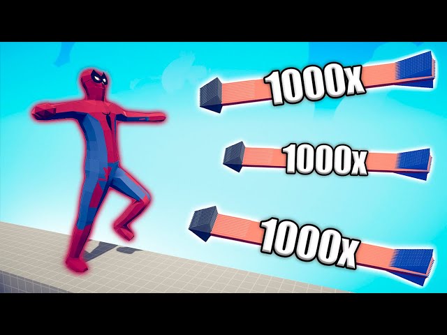 SPIDERMAN GIANT vs 1000x OVERPOWERED UNITS - TABS | Totally Accurate Battle Simulator 2024