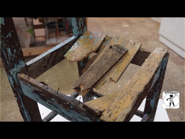restoration of an old fireplace chair ( LaserPecker 2 )