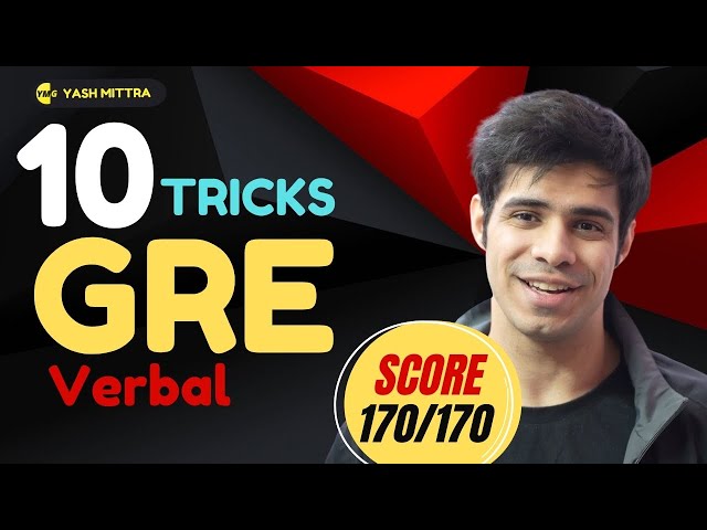 GRE Verbal: 10 Tips and Tricks to score 160+ | Strategies Revealed - No Coaching Needed
