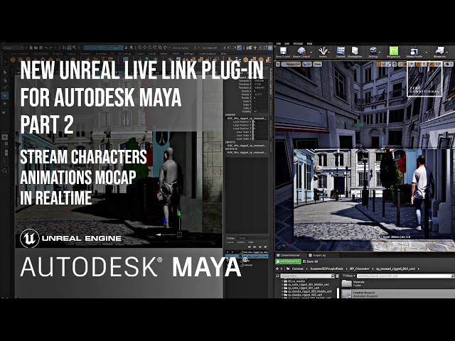 Unreal Live Link Plug-in for Autodesk Maya PART 2 | Characters