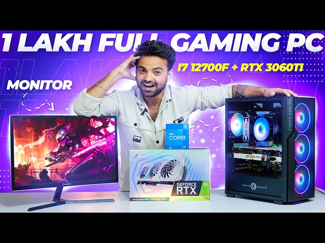 1 Lakh Rs Full  Gaming PC 2024 | Intel I7 12700f & Rtx 3060 Ti