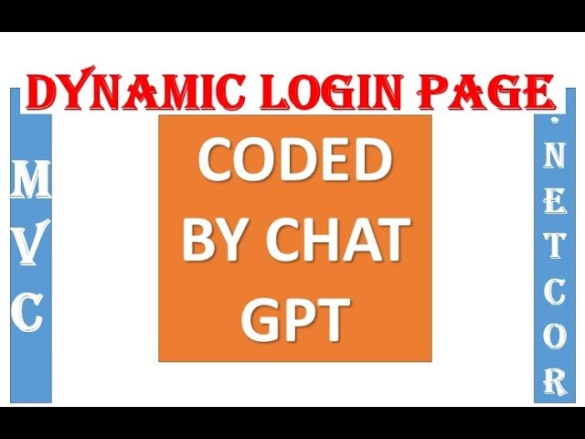 How to develop a dynamic login page using asp.net core mvc, chat gpt and sql servar database part 8