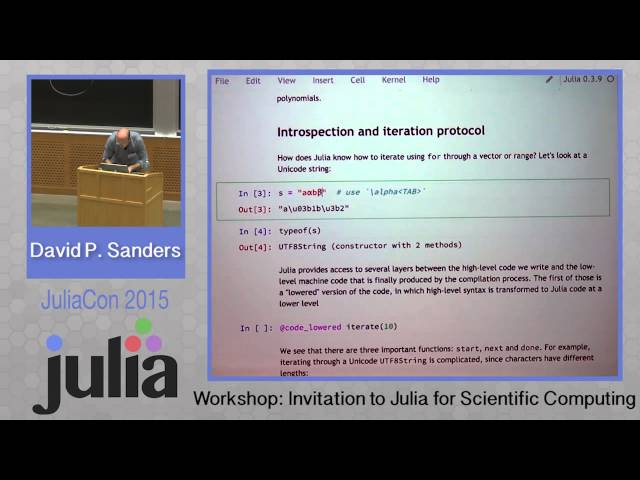 Introduction to Julia for scientific Computing. Workshop | David P. Sanders | JuliaCon 2015
