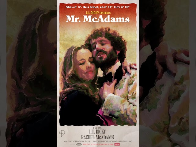 Mr. Mcadams song out tonight at 9pm PST/12 EST. Music video goes live tomorrow 2pm PST/5 EST