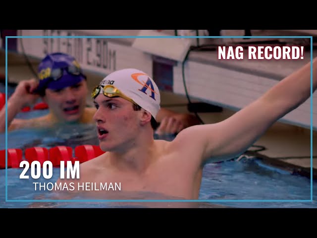 Thomas Heilman Takes Down His Own NAG Record in 200 IM | 2023 Speedo Winter Juniors East
