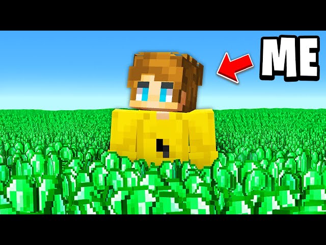 Minecraft, But With 1,000,000,000 Emeralds..