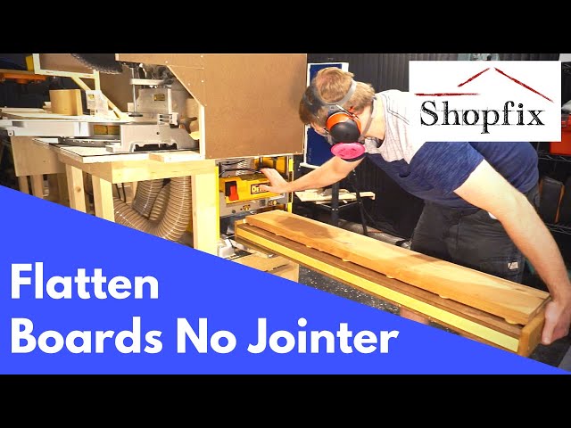 How to Joint wood Without a Jointer - Free Downloadable Plans Included!