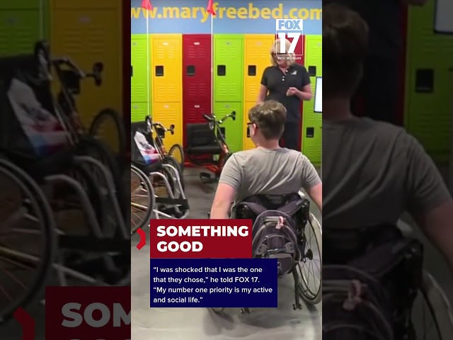 Teen athlete surprised with his own custom-fit sports wheelchair