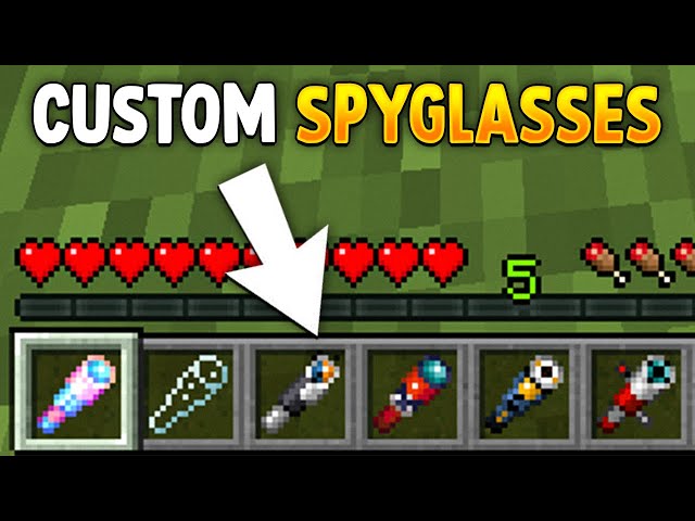 Minecraft but There are CUSTOM SPYGLASSES...