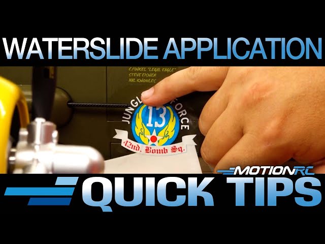 Water Slide Decal Application | Quick Tips | Motion RC