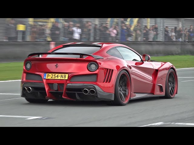 Ferrari F12 Novitec N-Largo S - Screaming V12 Engine Sounds on Track!
