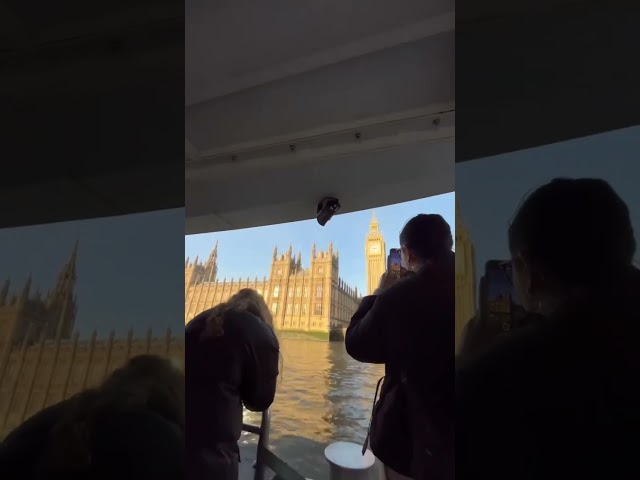 POV: see Big Ben from the river 🤳☀️