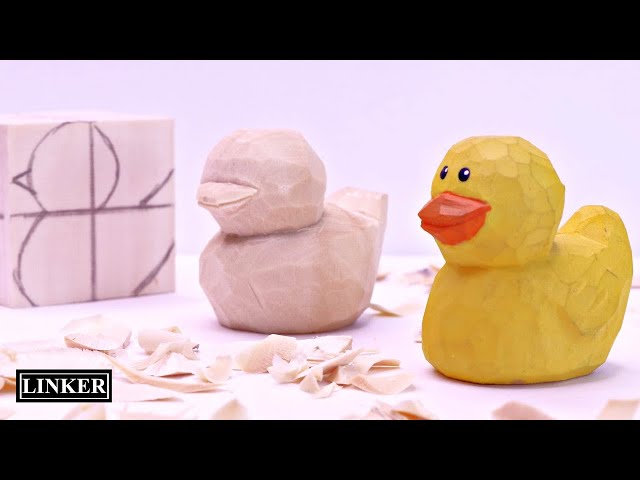 Beginner Woodcarving -Simple “Wooden” Rubber Ducky