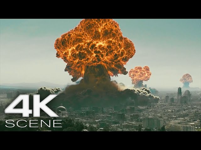 Nuclear Explosions Demolish City (2024) 4K Scene | FALLOUT
