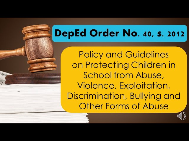 DepEd Order No. 40 s.2012 - Child Protection Policy