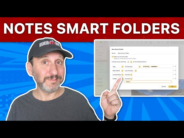 Using Smart Folders In Mac Notes