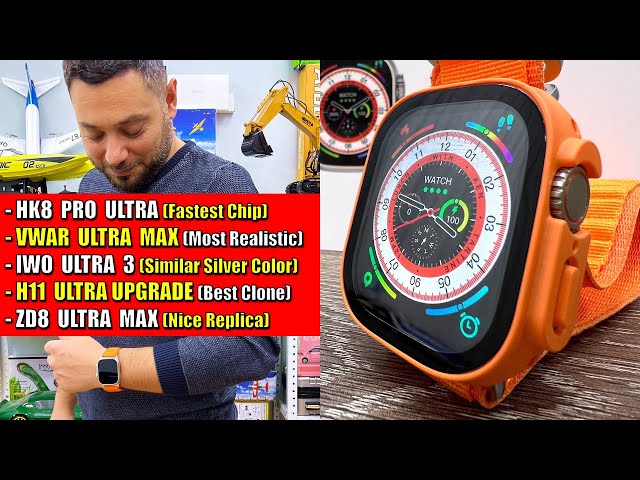 Best APPLE Watch ULTRA Clones - VWAR Ultra MAX, H11 Ultra UPGRADE, HK8 Pro, IWO Ultra 3, ZD8 Ultra