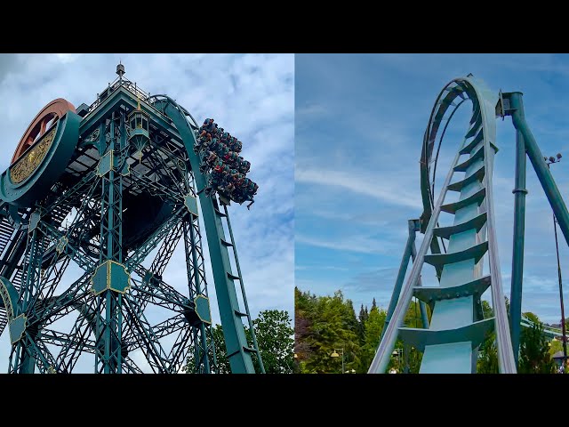 Baron 1898 Roller Coaster! Multi Angle 4K POV! Efteling Theme Park Netherlands