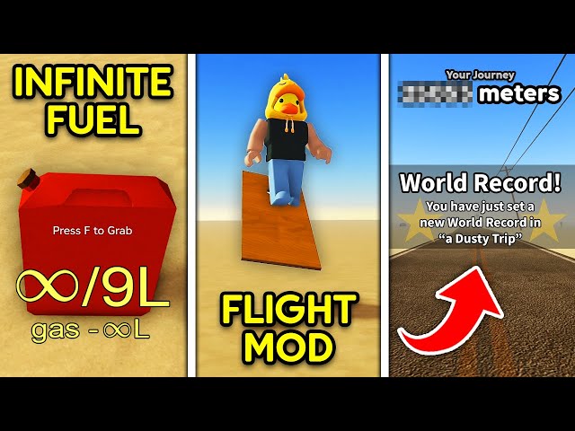 I Used These INSANE Glitches in A Dusty Trip to Set a WORLD RECORD! (Roblox)